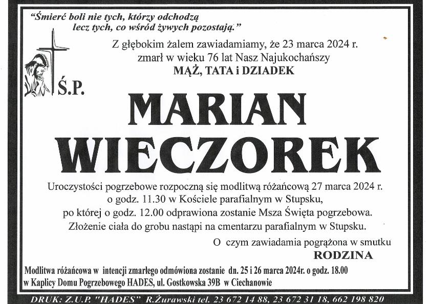 MARIAN WIECZOREK