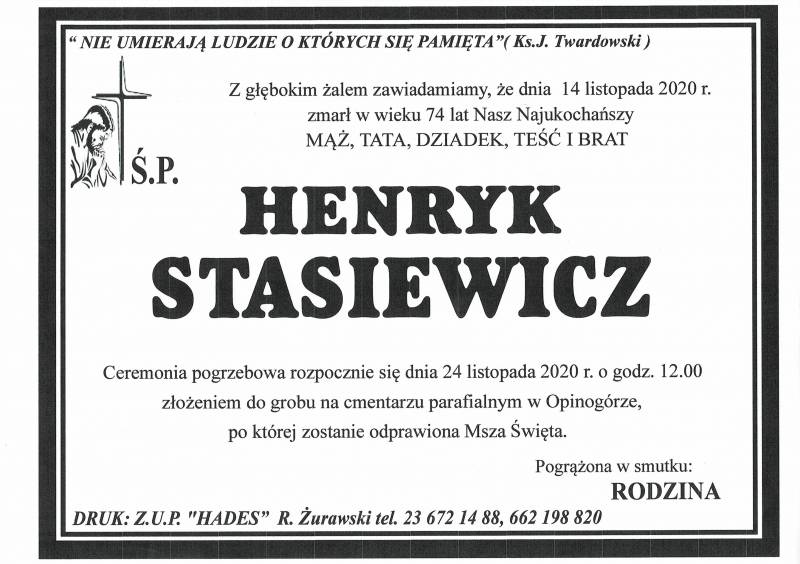 HENRYK STASIEWICZ