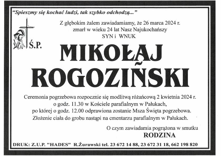 MIKOŁAJ ROGOZIŃSKI 