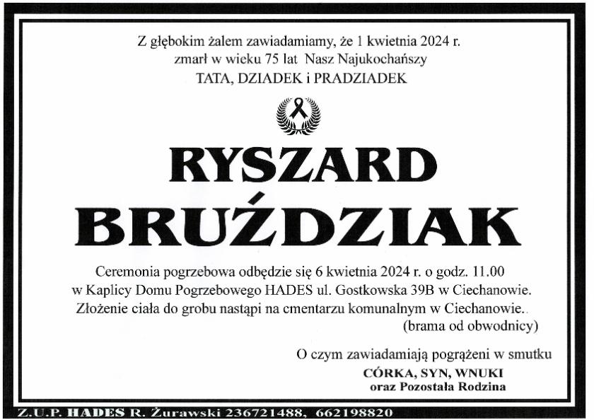 RYSZARD BRUŹDZIAK
