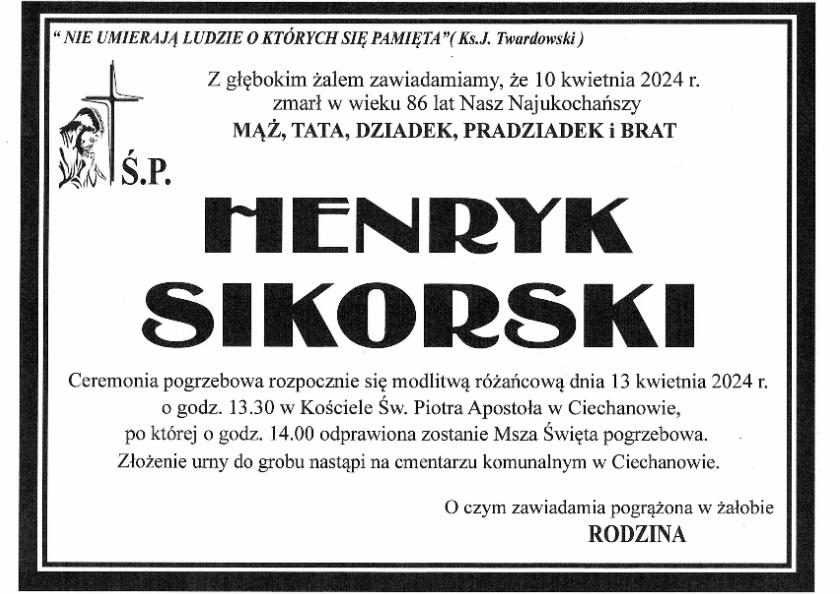 HENRYK SIKORSKI