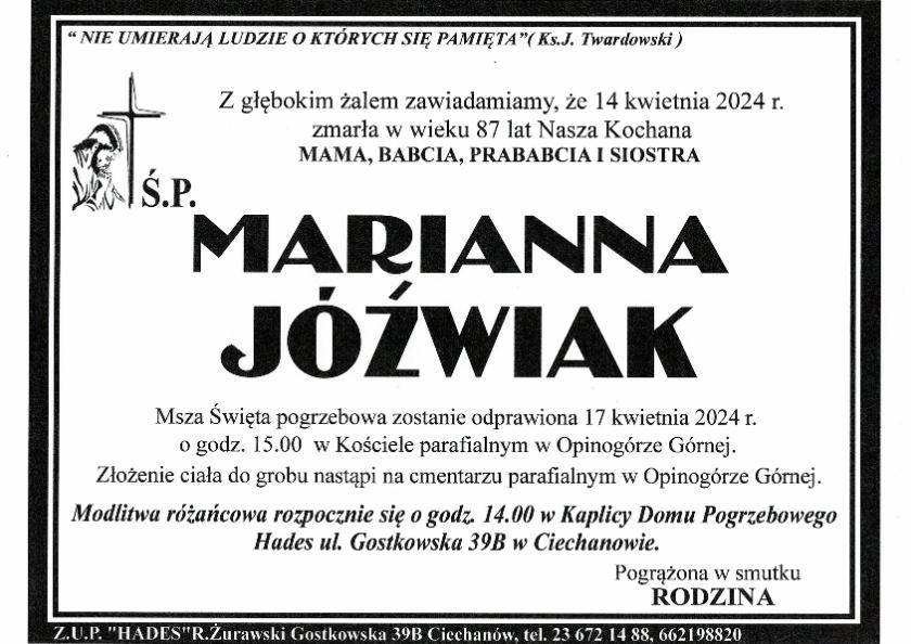 MARIANNA JÓŹWIAK