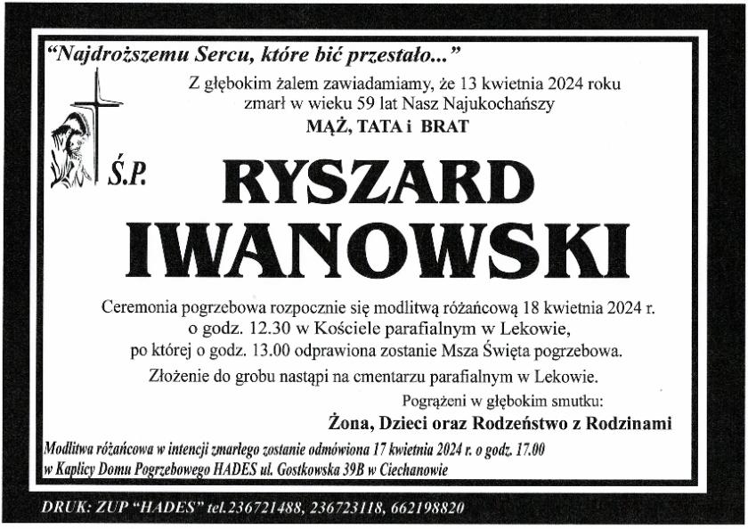 RYSZARD IWANOWSKI