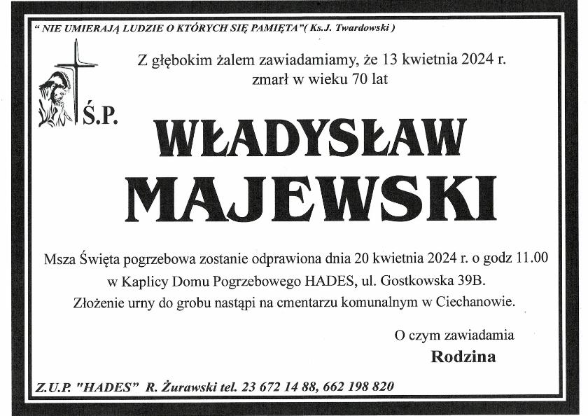 WŁADYSŁAW MAJEWSKI