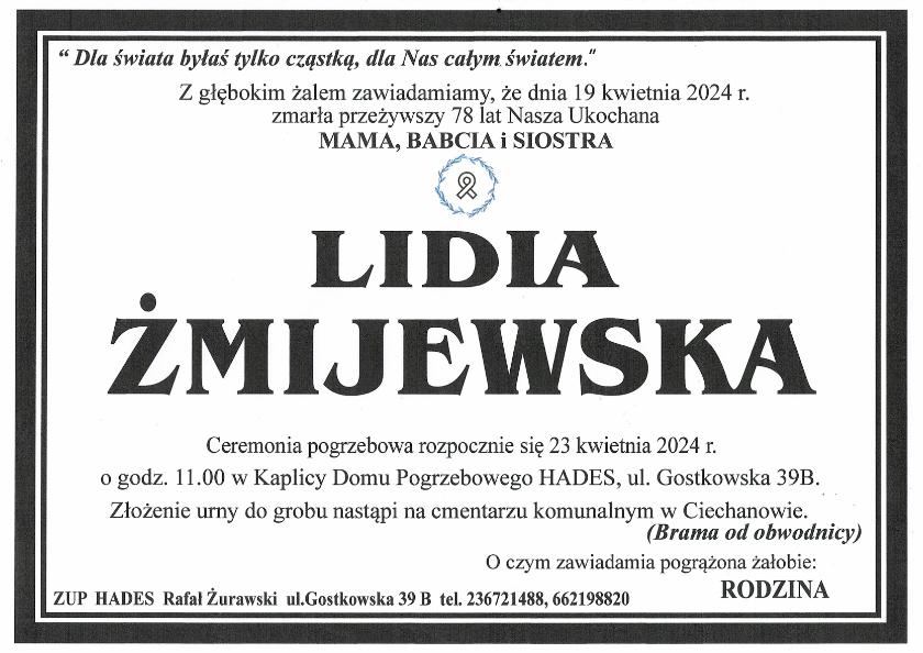LIDIA ŻMIJEWSKA