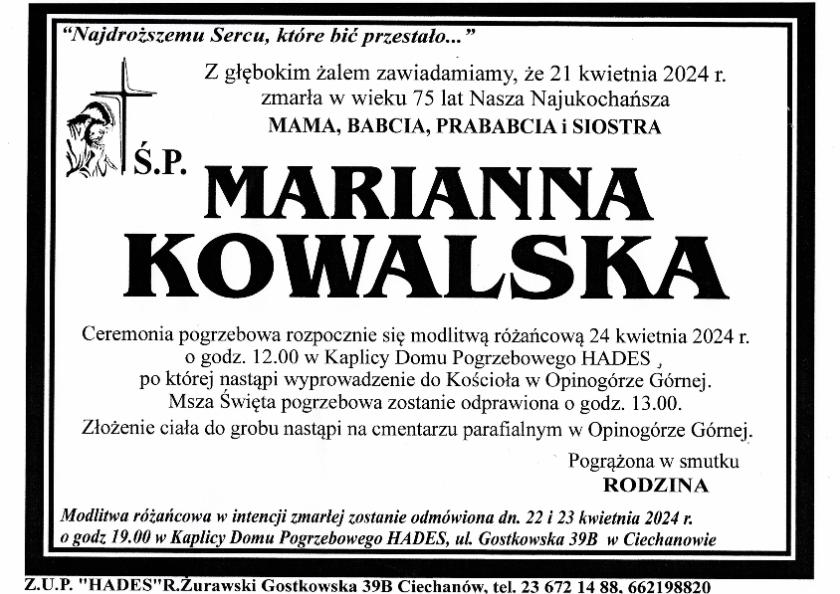 MARIANNA KOWALSKA