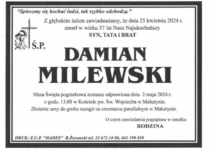DAMIAN MILEWSKI