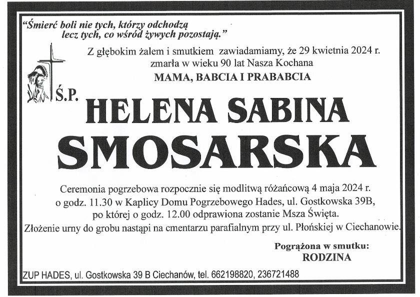 HELENA SABINA SMOSARSKA
