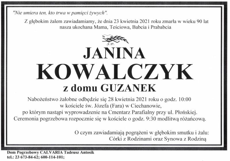 Janina Kowalczyk