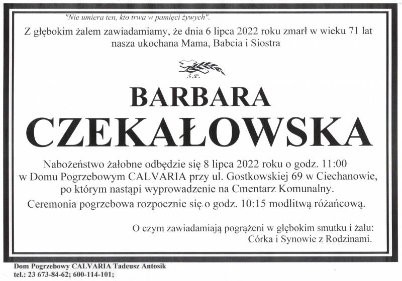 Barbara Czekałowska