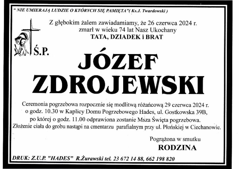 JÓZEF ZDROJEWSKI