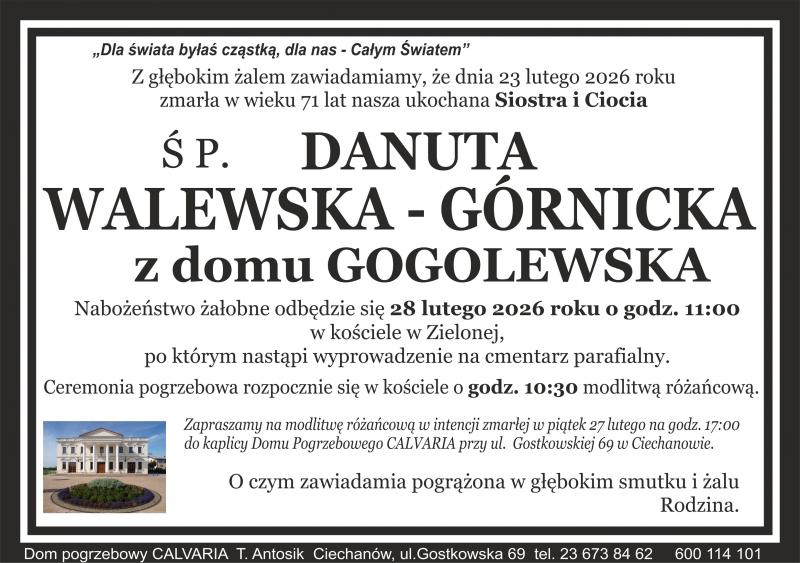 Danuta Walewska - Górnicka