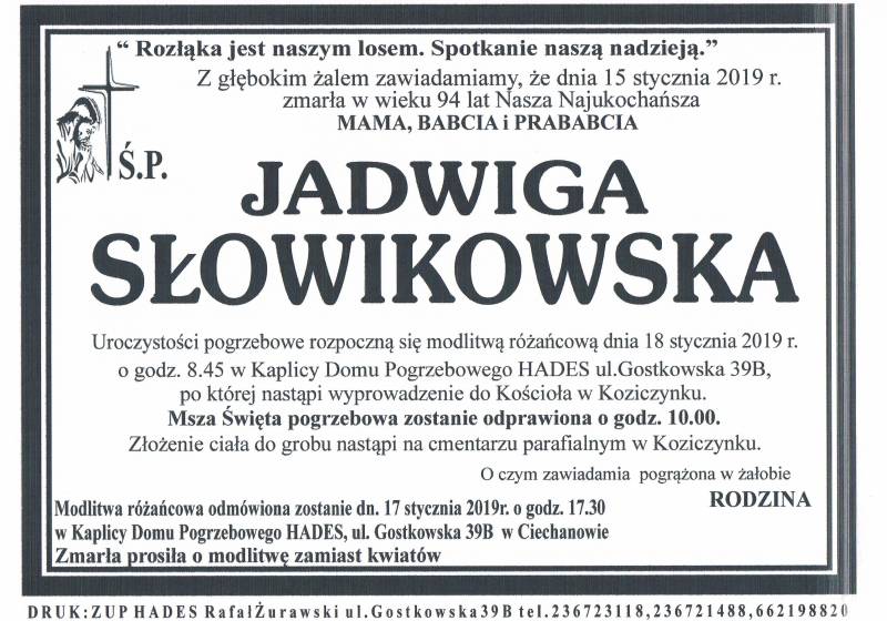 Jadwiga Słowikowska