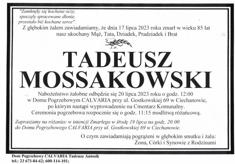 Tadeusz Mossakowski