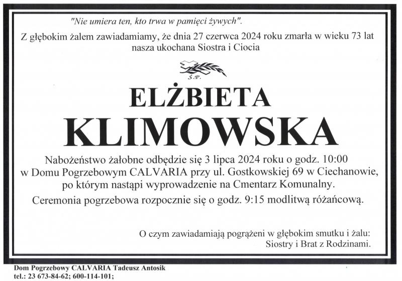 Elżbieta Klimowska