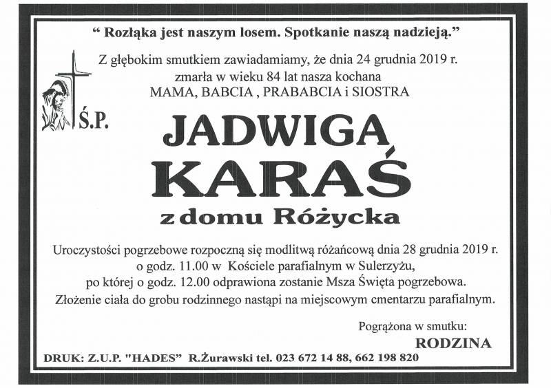 Jadwiga Karaś