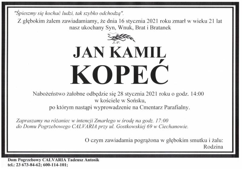 Jan Kamil Kopeć