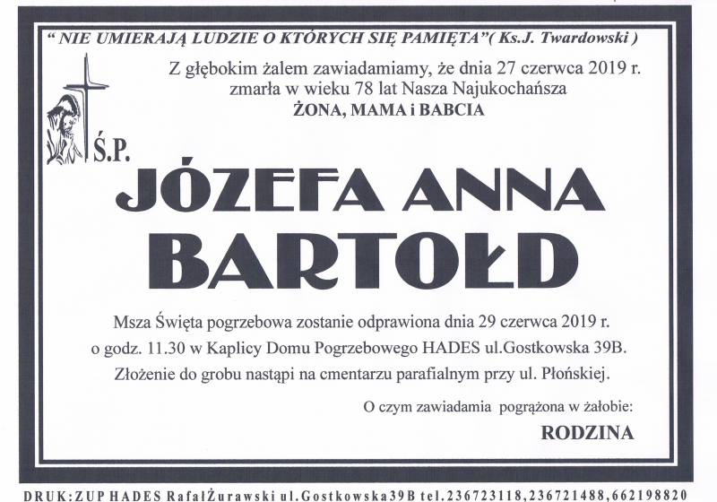 Józefa Anna Bartołd