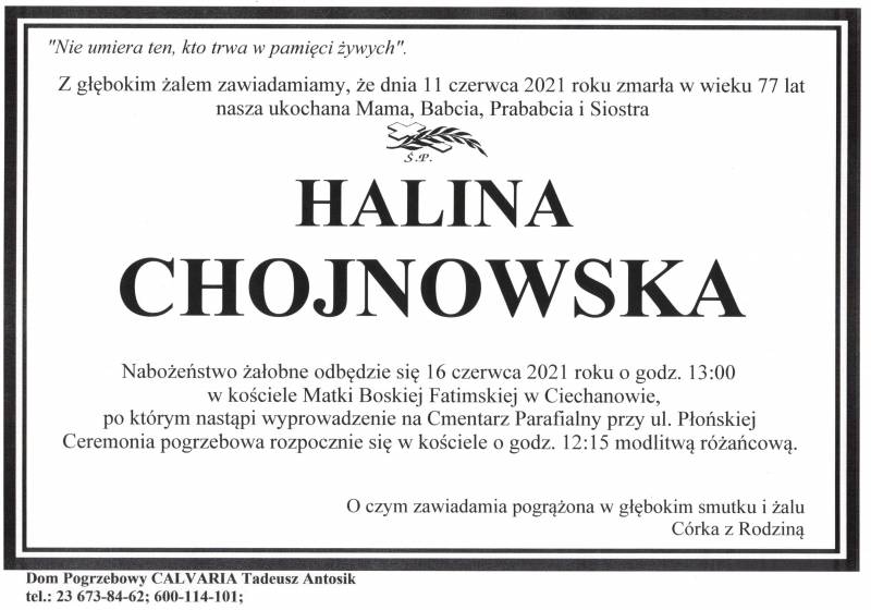 Halina Chojnowska