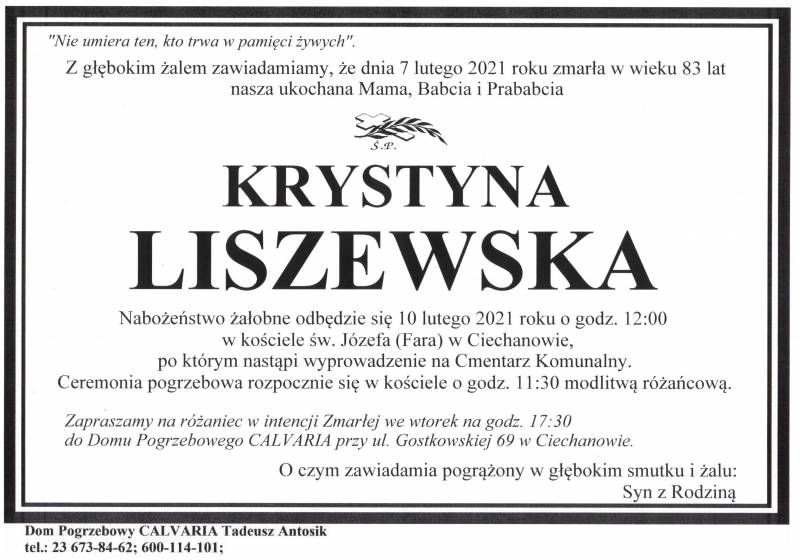 Krystyna Liszewska