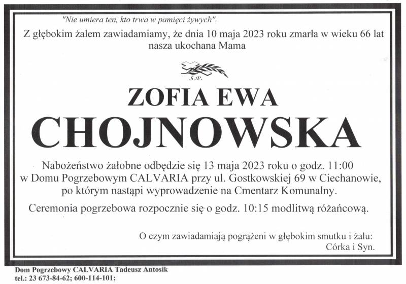 Zofia Ewa Chojnowska