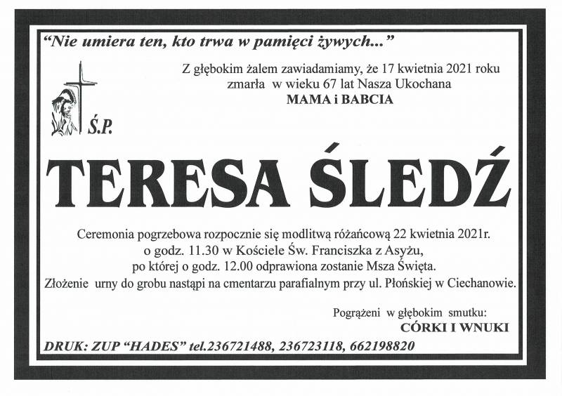 TERESA ŚLEDŹ