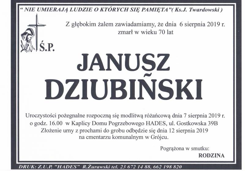 Janusz  Dziubiński