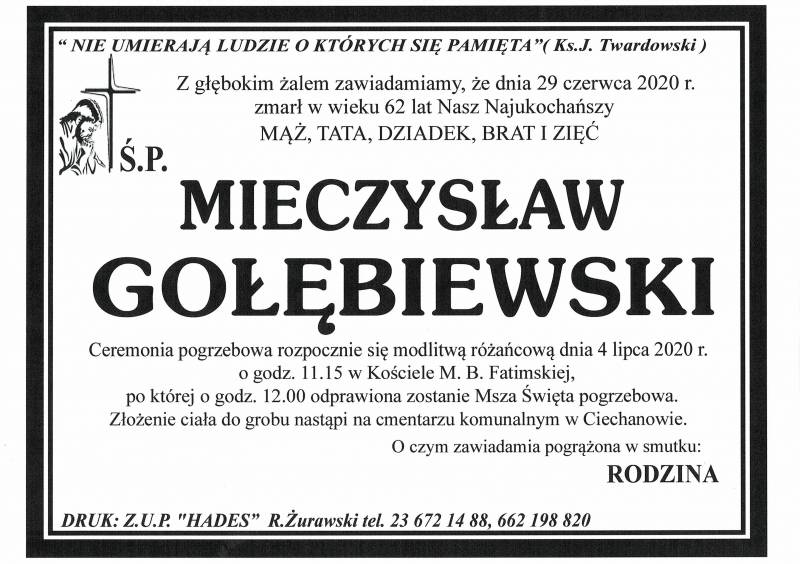 MIECZYSŁAW GOŁĘBIEWSKI