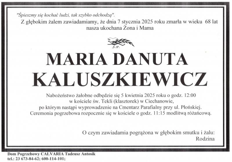 Maria Danuta Kaluszkiewicz