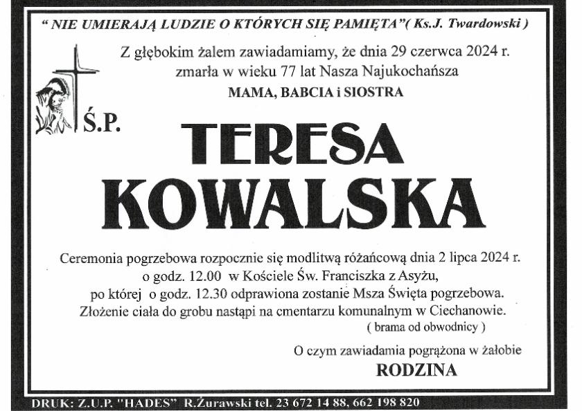TERESA KOWALSKA