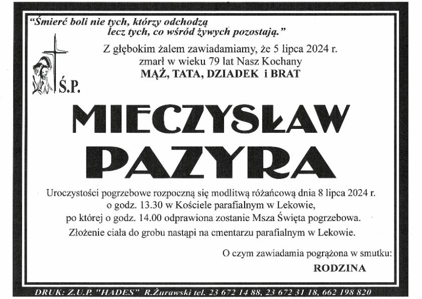 MIECZYSŁAW PAZYRA