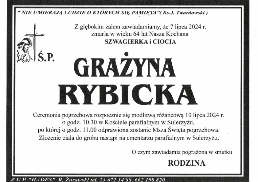 GRAŻYNA RYBICKA