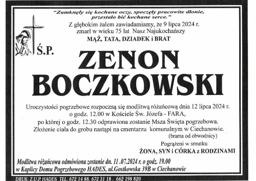 ZENON BOCZKOWSKI
