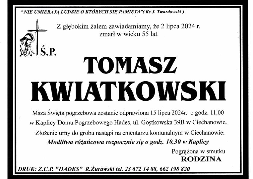 TOMASZ KWIATKOWSKI