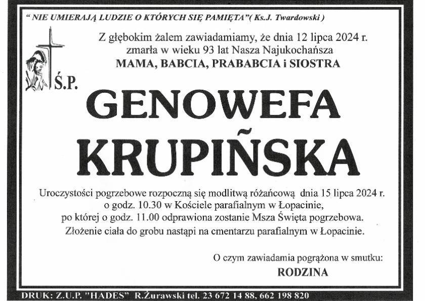 Genowefa Krupińska