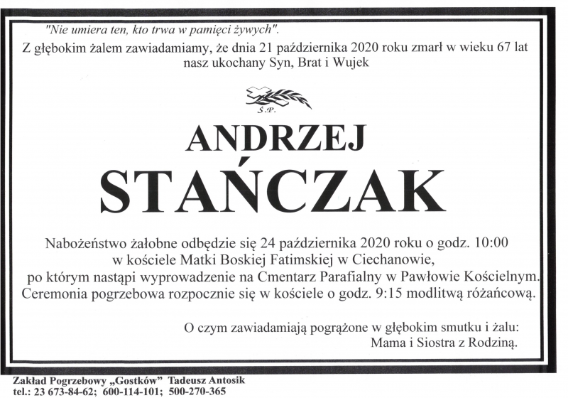 Andrzej STAŃCZAK
