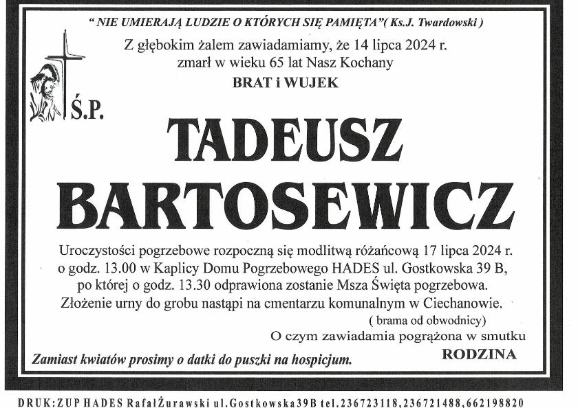TADEUSZ BARTOSEWICZ