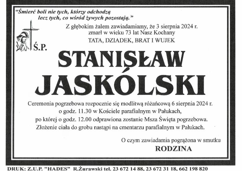 STANISŁAW JASKÓLSKI