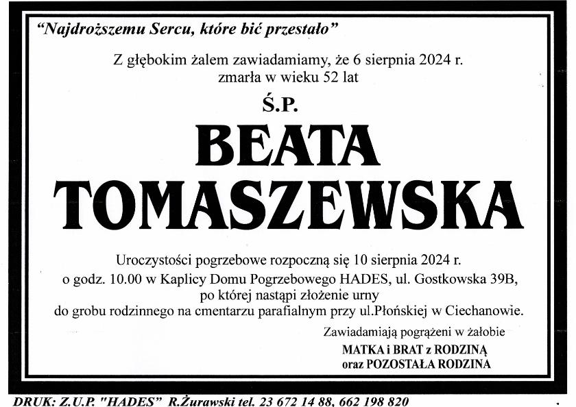 BEATA TOMASZEWSKA