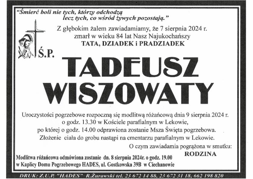 TADEUSZ WISZOWATY