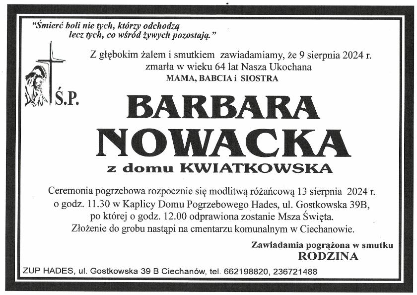 BARBARA NOWACKA