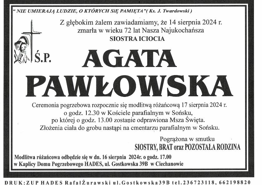 AGATA PAWŁOWSKA