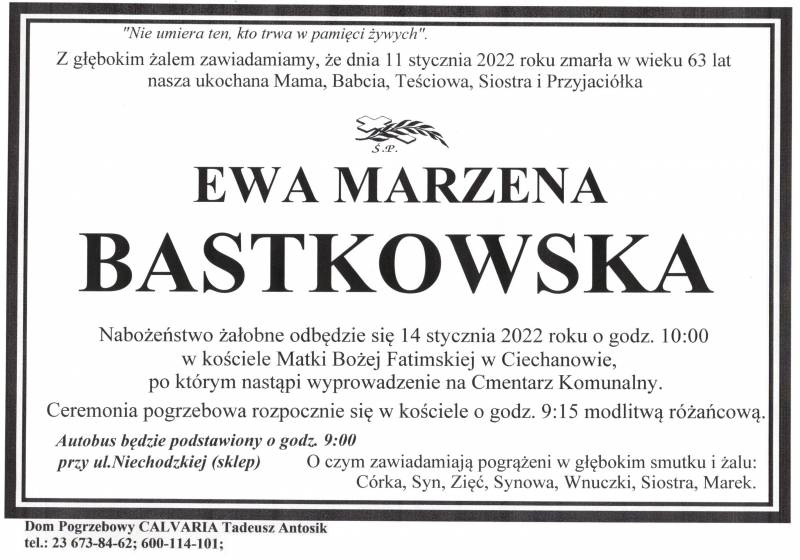 Ewa Marzena Bastkowska