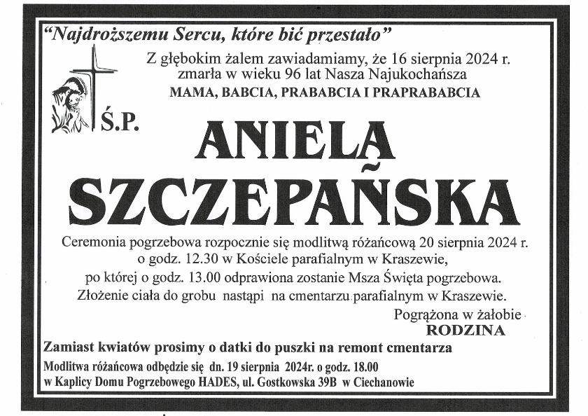 ANIELA SZCZEPAŃSKA