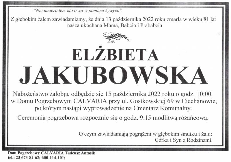 Elżbieta Jakubowska
