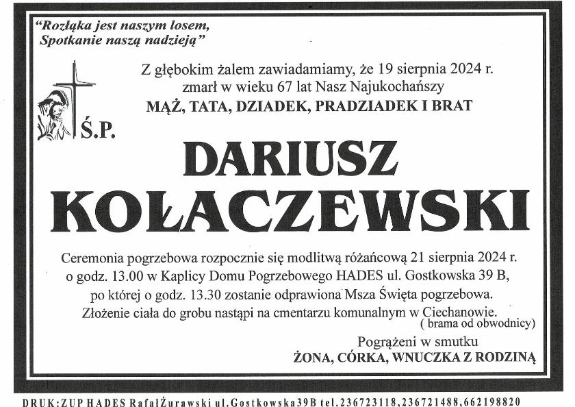 DARIUSZ KOŁACZEWSKI