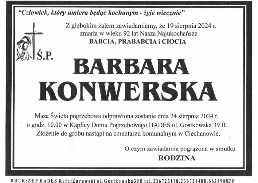 BARBARA KONWERSKA