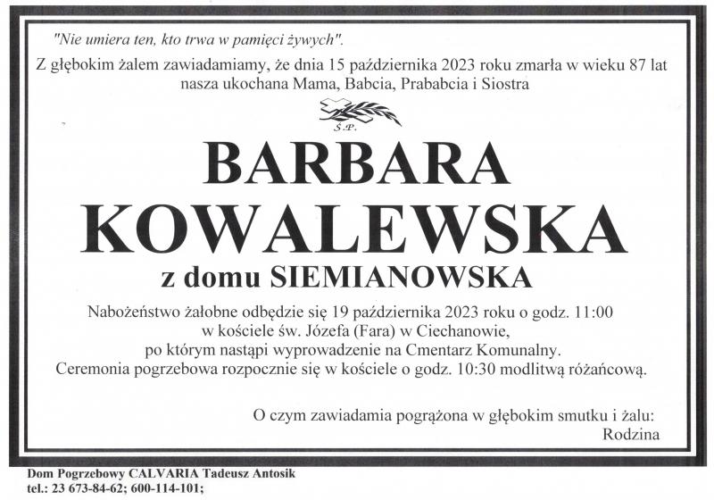 Barbara Kowalewska