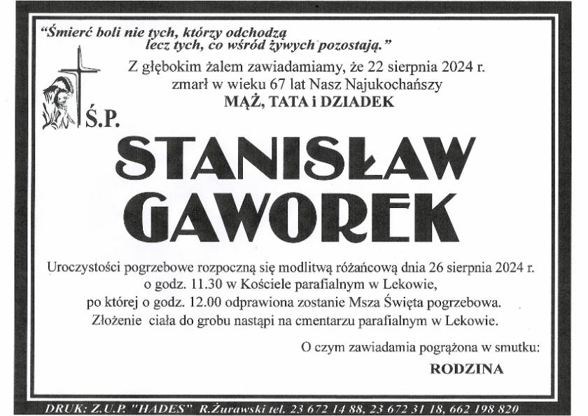 STANISŁAW GAWOREK