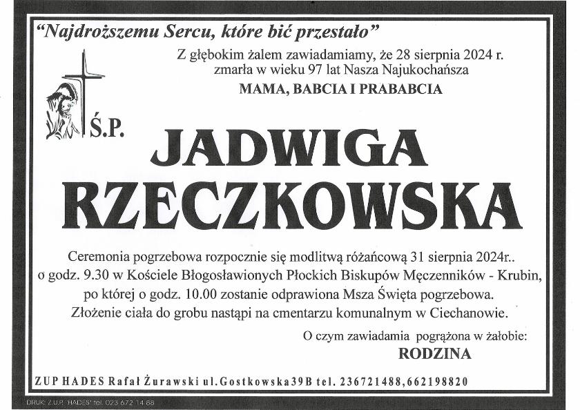 JADWIGA RZECZKOWSKA